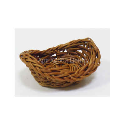 Корзина-мини плетеная коричневая 8,5х4,5х2см