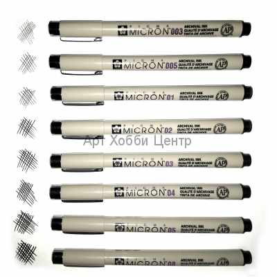 Ручка капиллярная черная 0,15мм Pigma Micron SAKURA