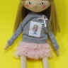 Кукла ручной работы Девочка в розовой шапочке