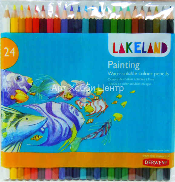 Набор карандашей акварельных Lakeland Paintinq 24 цвета DERWENT