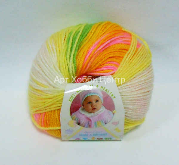Пряжа Alize Baby wool batik 40% шерсть 40% акрил 20% бамбук 50г 175м 4390