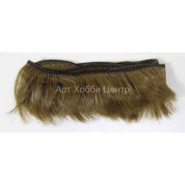 Волосы для кукол трессы прямые Элит В-45см L-4см 2шт цвет коричневый Magic4Toys
