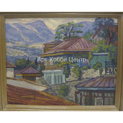 Картина пейзаж Гурзуф 40х50 см масло картон