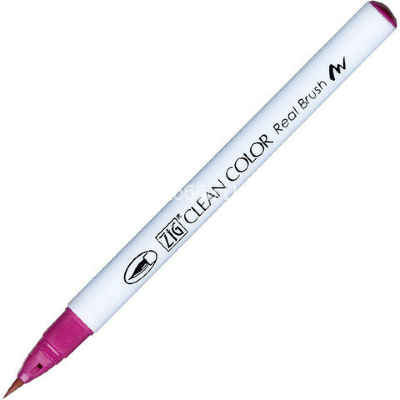 Маркер акварельный  ZIG Clean Color Real Brush перо №027 темно-розовый