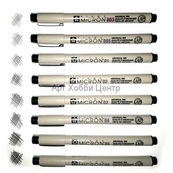 Ручка капиллярная черная 0,45мм Pigma Micron SAKURA