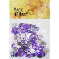 Стразы пришивные №07 100шт фиолетовые Magic Hobby