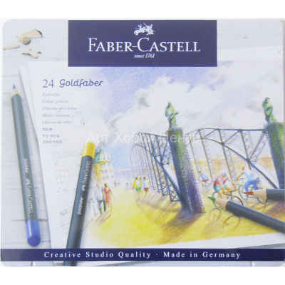 Набор карандашей цветных Goldfaber 24 цвета Faber-Castell