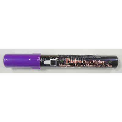 Маркер меловой MARVY круглый наконечник 1,5-6мм для досок и стекла неон-фиолет