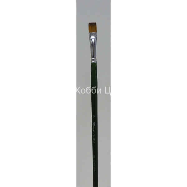Кисть №6 Pinax Creative синтетика плоская длинная ручка 345