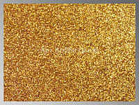 Фоамиран глиттерный 2мм 20х30см цвет №032 золото