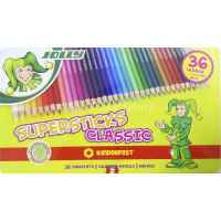 Набор карандашей цветных Supersticks classic Kinderfest 36 цветов JOLLY