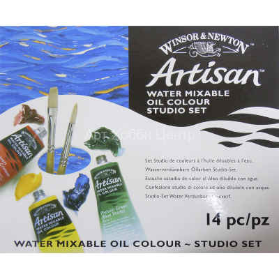 Набор масла водорастворимого Artisan Studio Set 10 цветов по 37мл аксессуары Winsor&Newton