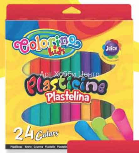 Пластилин 20 цветов+2 металлик+2 неоновых Colorino Kids