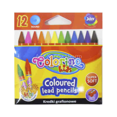 Набор карандашей цветных мини 12 цветов Colorino Kids