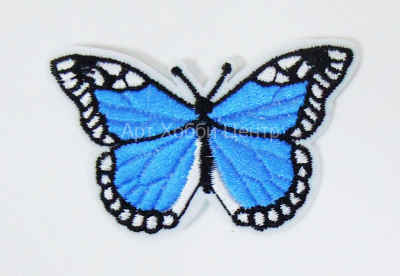Термоаппликация Бабочка синяя