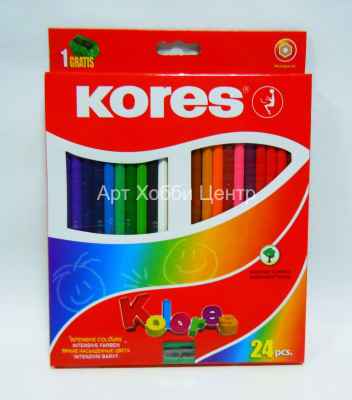 Набор карандашей цветных 24 цвета Kores