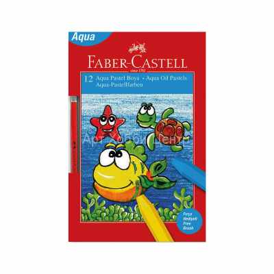 Набор пастели масляной на водной основе 12 цветов + кисть Faber-Castell