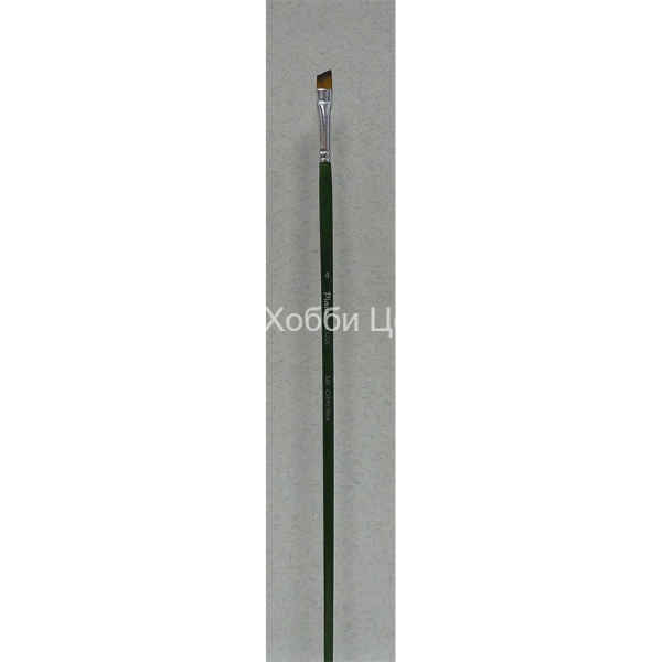 Кисть №4 Pinax Creative синтетика плоская скошенная длинная ручка 348