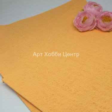 Фоамиран махровый 2мм 20х30см цвет №050 персиковый