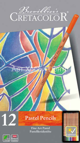 Набор карандашей пастельных Fine Art 12шт металлическом пенале Cretacolor