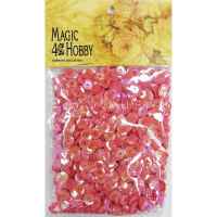 Пайетки россыпью цвет №28 розовый яркий круглые 8мм 50гр Magic&Hobby