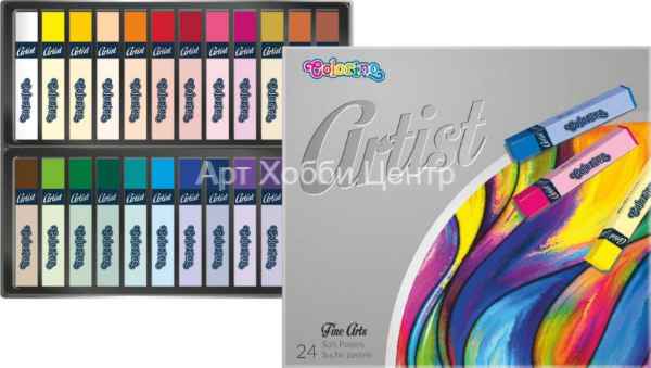 Набор пастели сухой мягкой Artist 24 цвета Colorino