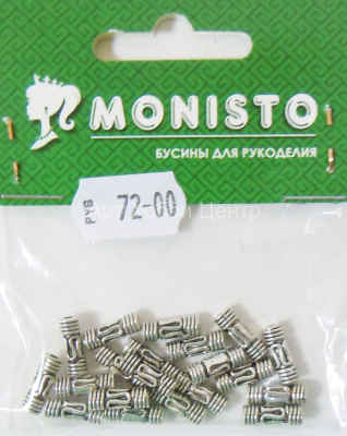 Бусины металлические Трубочки античное серебро 11,5х4мм 20шт Monisto