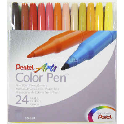 Набор фломастеров Color Pen 24 цвета Pentel