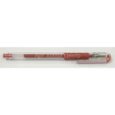 Ручка гелевая металлик красная 0.8мм Pentel
