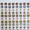 Пуговицы декоративные керамические круглые ручной работы 3,4см 8шт
