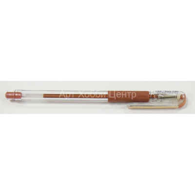 Ручка гелевая металлик бронзовая 0.8мм Pentel