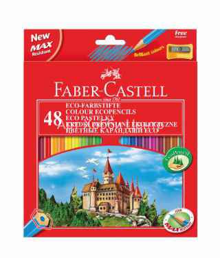Набор карандашей цветных Замок 48 цветов+точилка Faber-Castell