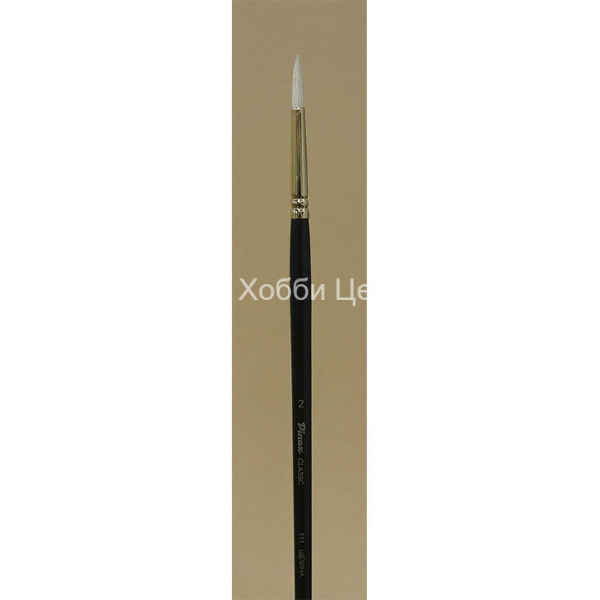 Кисть №2 Pinax Classic щетина круглая длинная ручка 111