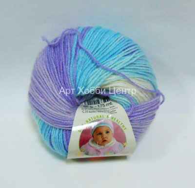 Пряжа Alize Baby wool batik 40% шерсть 40% акрил 20% бамбук 50г 175м 3566
